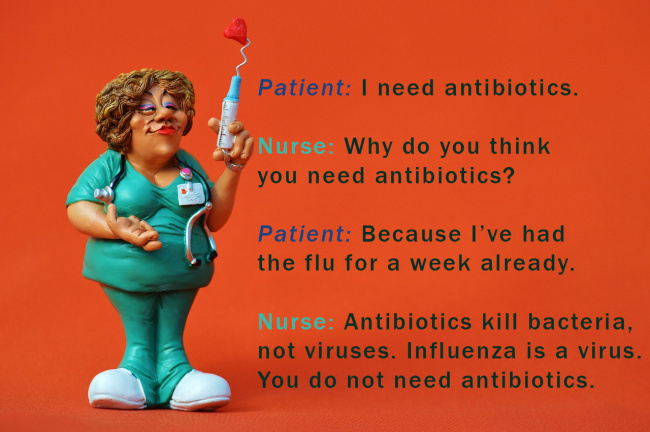 Nurse Patient Dialogue About Antibiotics