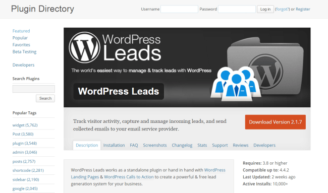 wordpress-leads