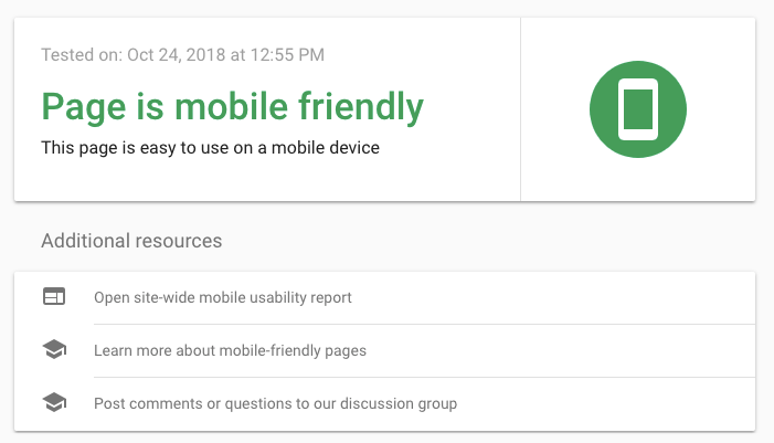 mobile-friendly answer