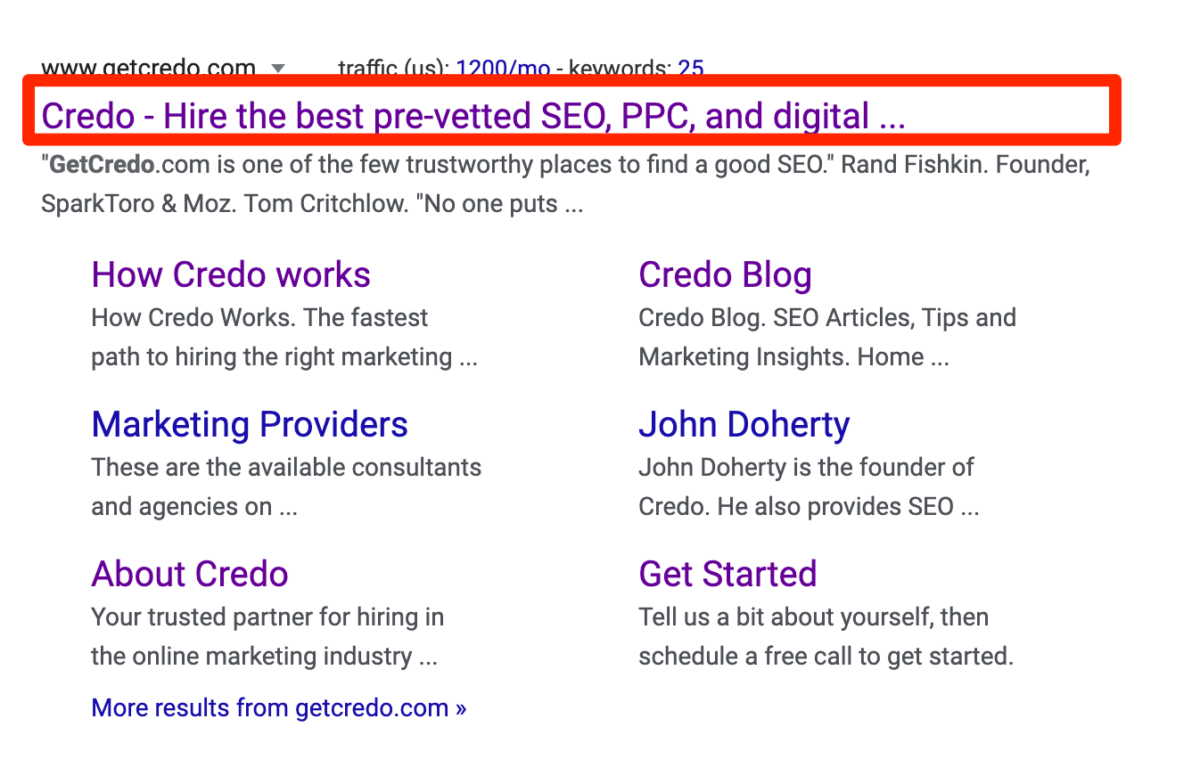 HTML meta tags for SEO | Credo